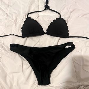 black bikini swim suit size small